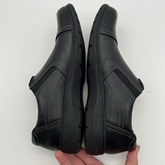 Clarks Carleigh Ray Ultimate Comfort Black Pebbled Leather Loafers Women’s 11M - Picture 7 of 12